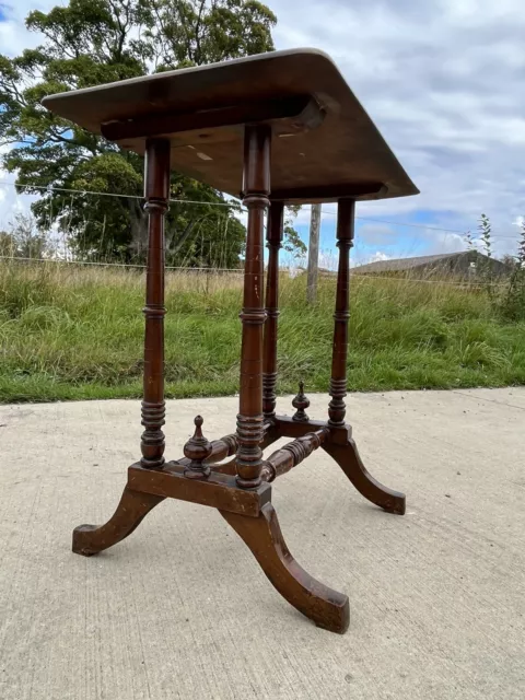 Antique Georgian Hall Table solid country Turned console console side table