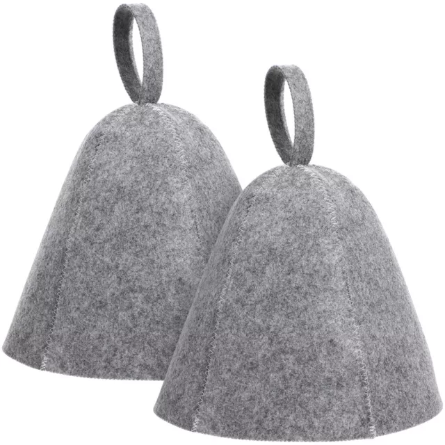 Relaxation Essentials: 2 Pcs Felt Sauna Hats for Spa, Steam Room