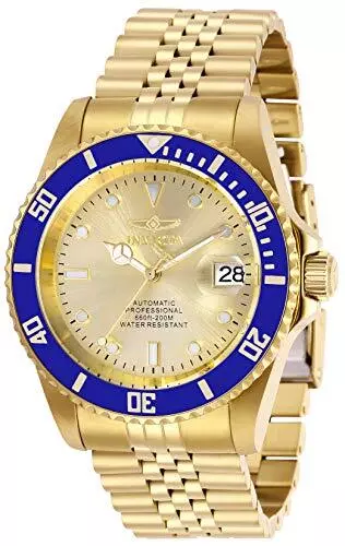 Invicta Men's Pro Diver Automatic 3 Hand Champagne Dial Watch 29185