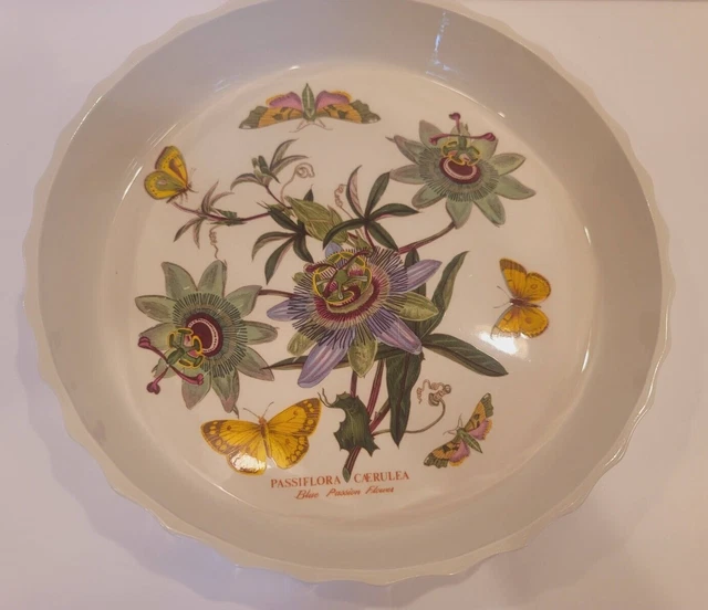 Portmeirion Botanic Garden -Blue Passion Flower -England 1972 -Quiche Tart Pie