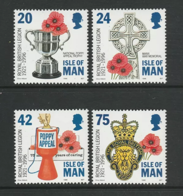 Isle of Man 1996 British Legion SG 708-11 MNH