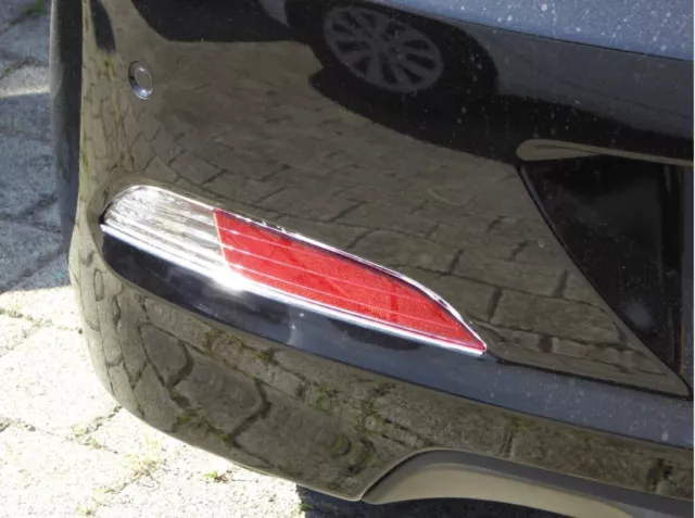 Chromstreben für Hyundai I20 GB Reflektoren Stoßstange hinten Chrom Tuning