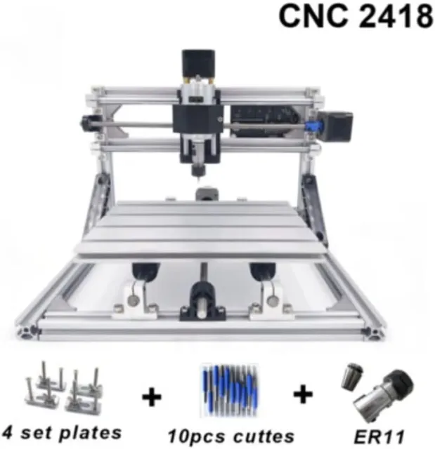 CNC Machine Wood Router Engraver (2418), GRBL Control 3 Axis DIY CNC Engraving
