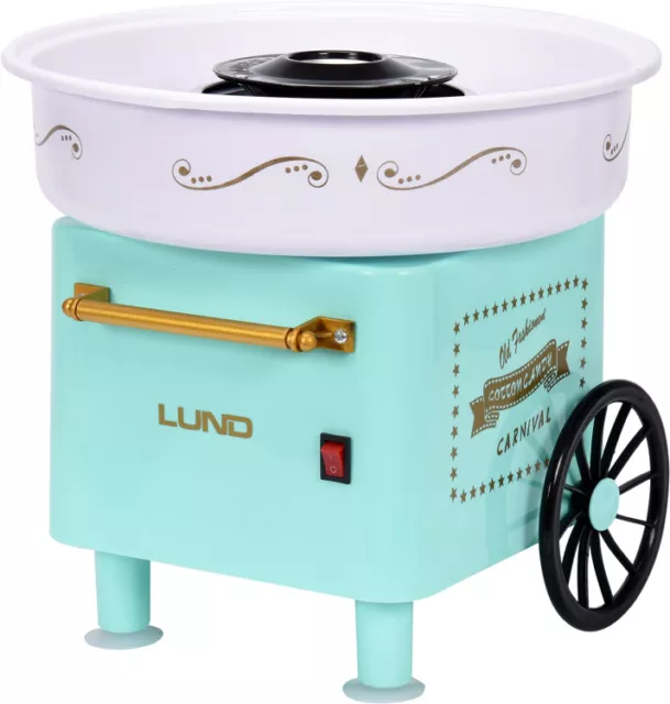 Machine de Candy Floss Nostalgie Que Chariot 450 W Minzfarbe