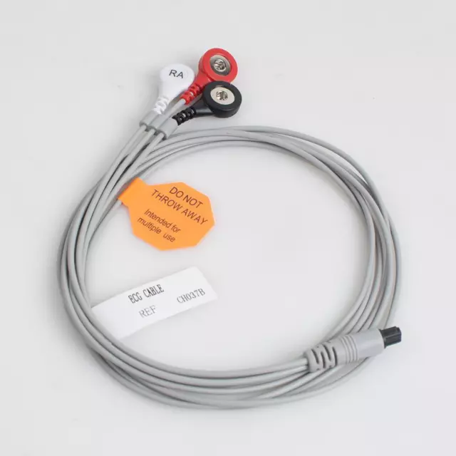 Medical TPU Gray FDA Electrode Wire Cable Prince 180B PC 80B Portable