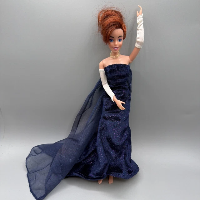 anastasia doll blue dress Vintage 1997 Galoob Collector Anastasia Doll In Paris Blue Dress RARE! Read Doll