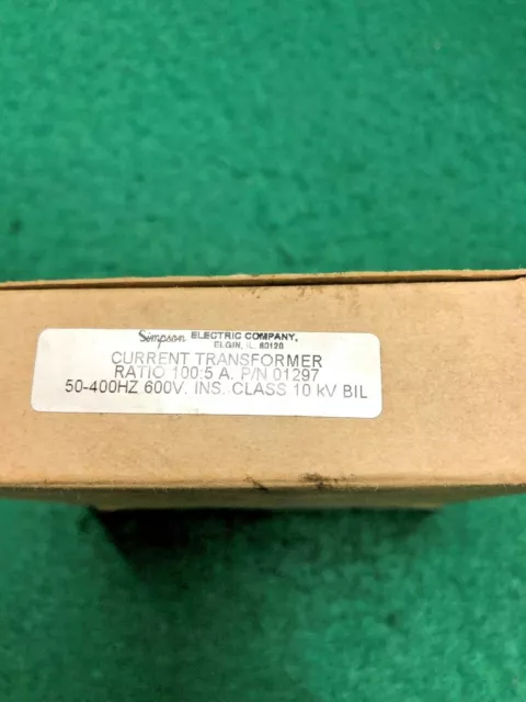 Simpson Current Transformer Ratio 100:5 A 01297 50-400 Hz 600V