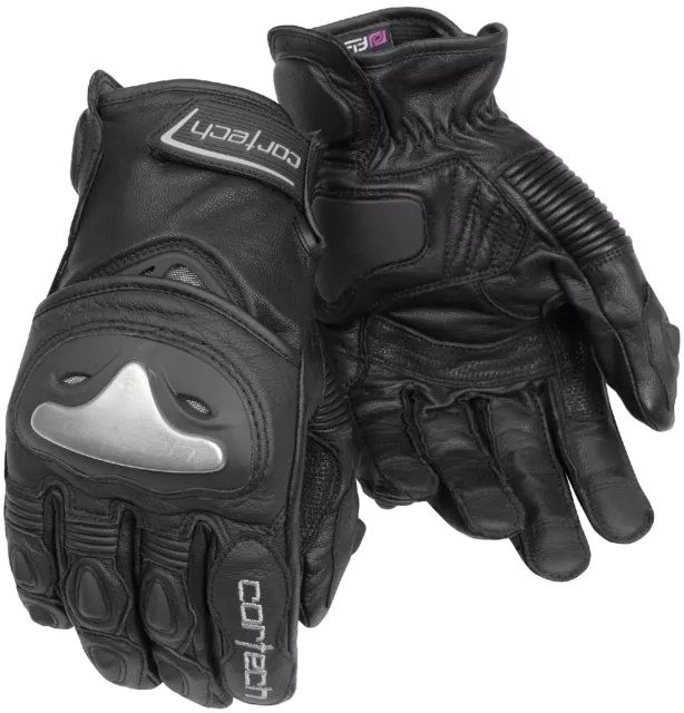 Closeout Cortech Mens Vice 2.0 Leather Motorcycle Gloves Black Small Sml Sm S