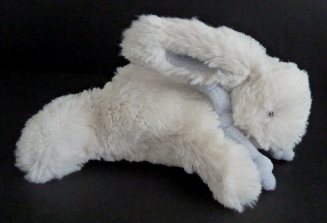 TT. DOUDOU PELUCHE DOUDOU ET COMPAGNIE AVENT LAPIN BONBON BLANC BLEU 15cm NEUF *