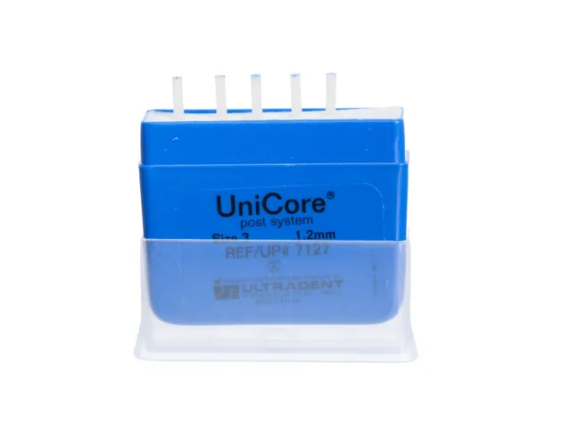 Ultradent 7127 Ultradent Unicore Endodontic Posts #3 1.2mm Blue Glass Fiber 5/Pk
