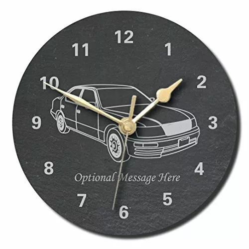 Lexus LS400 Design Slate Clock - Personalisiert mit Text Ihrer Wahl (Large...