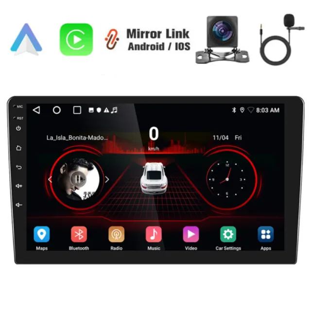10.1" Android 12 Car Stereo 2+32GB Carplay Radio Double 2 Din Head Unit GPS Navi