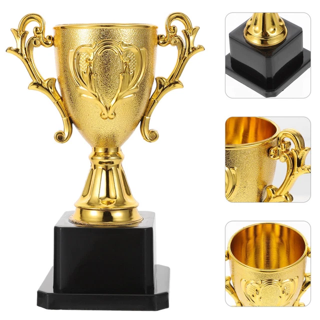 CHILD LEARNING CUPS Toy Soccer Trophy Kids Plastic Trophys Game £6.39
