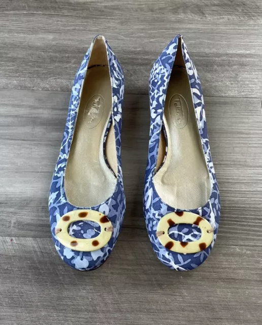 Talbots Blue Ballet Flats Size 5.5 Round Toe Shoes