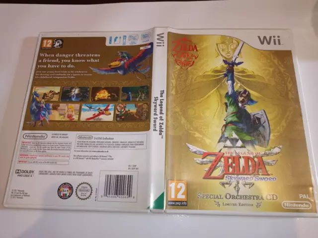 Legend of Zelda: Skyward Sword  (Nintendo Wii)  - BOX ,MANUAL ONLY