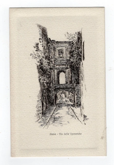 Siena  Via Delle  Sperandie   Cartolina Nr 11   Ill.  Petrucci  Ediz.giuntini Nv