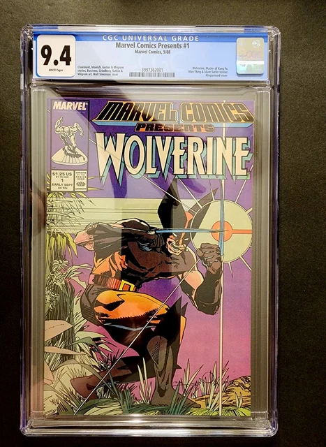Marvel Comics Presents (1988) #1 Newsstand CGC 9.4 WP Simonson Wolverine Cover