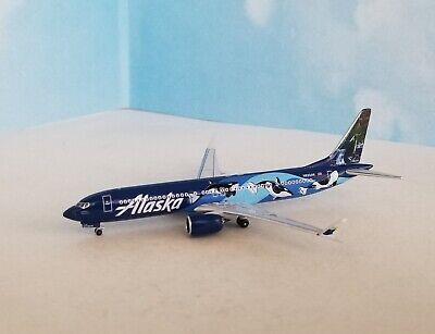 AeroClassics ** VERY RARE ** 1:400 Scale ALASKA Boeing 737-MAX 9, N932AK "Orcas"