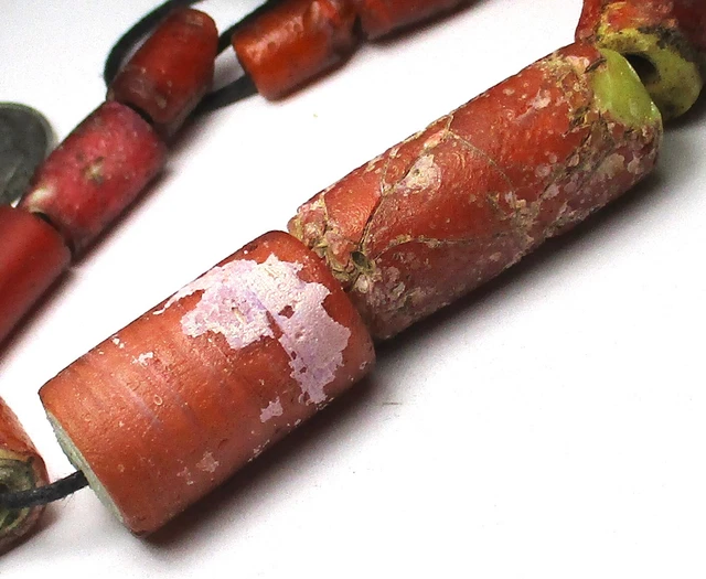 10 Rare Bumps & Bruises Old Graduated Cornaline D'aleppo Venetian Antique Beads