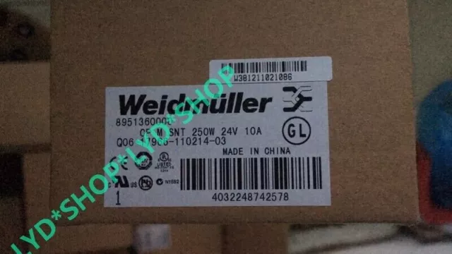 1PC NEW Weidmuller switching power supply 8951360000 CP M SNT 250W 24V 10A #D5