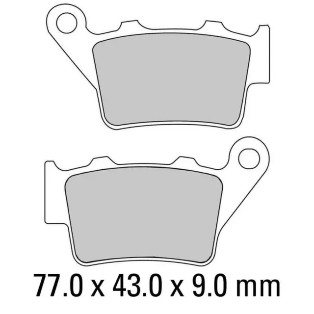 Ferodo Sintered Grip HH Rear Brake Pads for Triumph 675 Street Triple 2013-2016