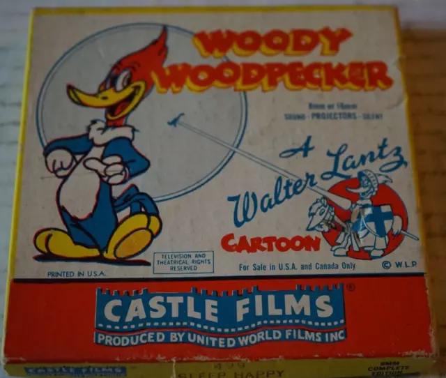 Woody Woodpecker 503 Stage Couch Hoax 8mm Film Movie Vintage Castle Films Oop