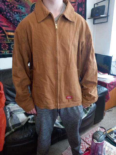 Brown Canvas dickies work jacket XL