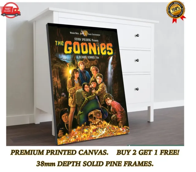 The Goonies Classic Movie Large Art CANVAS Print Gift A0 A1 A2 A3