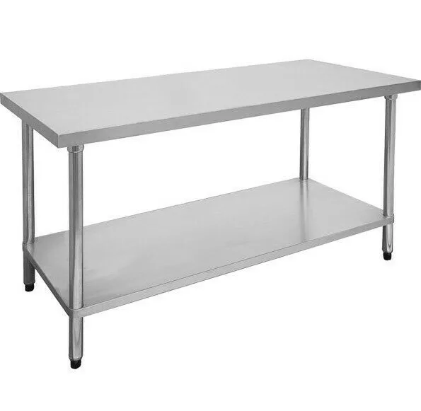 Economic 304 Grade Stainless Steel Tables Work Bench 600 mm Deep
