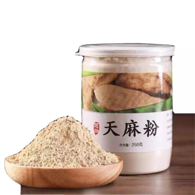 Tian Ma / 500 g polvo de raíz de hierbas puras gastrodia elata / rizoma gastrodia