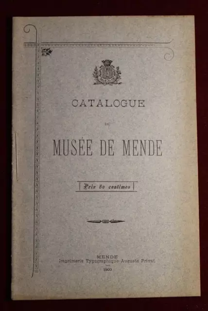 Catalogue du musée de Mende