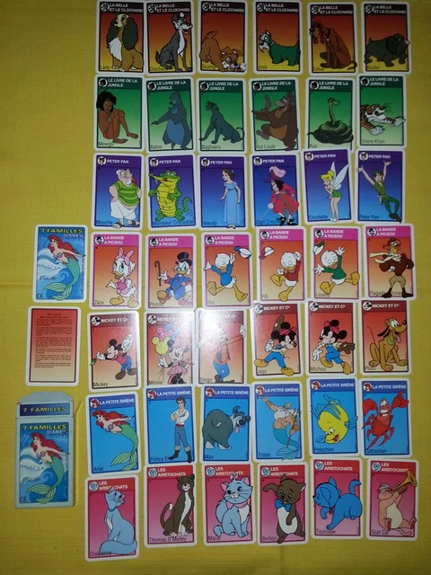 JEU DE 7 FAMILLES La petite sirène (Ducale) EUR 9,00 - PicClick FR