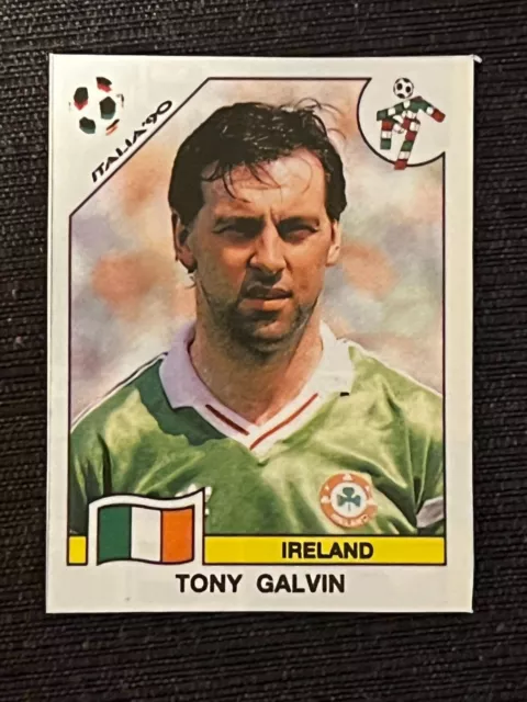 Sticker Panini World Cup Italy 90 Tony Galvin Ireland # 435 Recup Removed