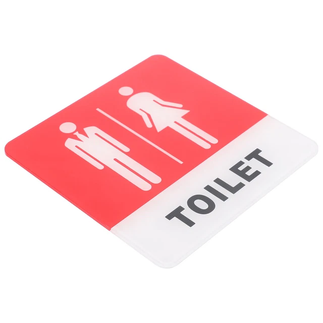 Cartello per bagno per aziende: cartello per porta bagno per uomo e