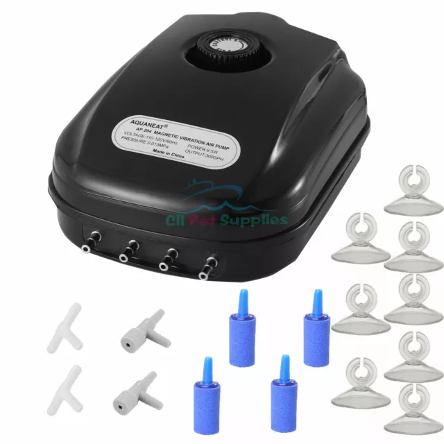 Aquarium Air Pump 300GPH for 200 Gallon Fish Tank Powerful Hydroponic Aerator