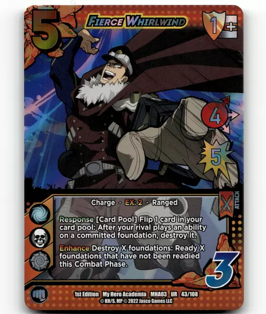 UniVersus Fierce Whirlwind My Hero Academia: Heroes Clash 1st Edition UR