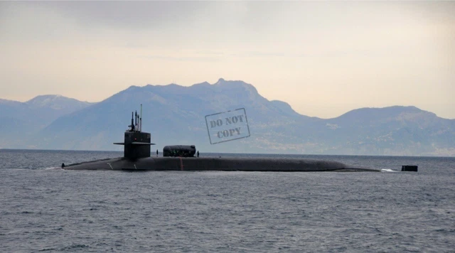 US NAVY USN guided missile submarine USS Florida (SSGN 728) 8X12 PHOTOGRAPH NS