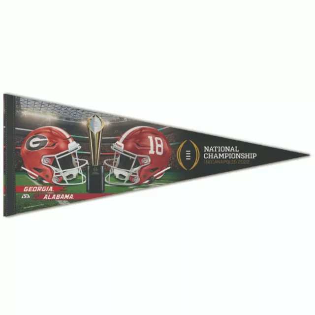 Georgia Bulldogs Vs. Alabama Crimson Tide 2021 Premium Quality Pennant 12"X30"