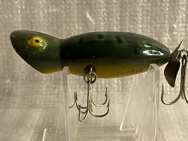 VINTAGE COTTON CORDELL Loud mouth Topwater Fishing Lure - Frog