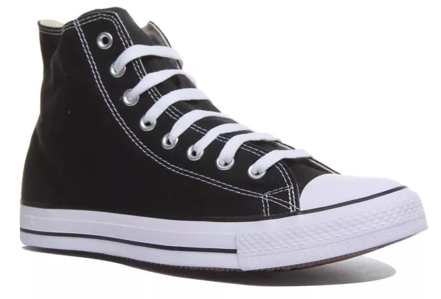 CONVERSE Tout Étoile Hi Coeur Toile 7.6-17.8cm Noir Taille UK 3 - 8