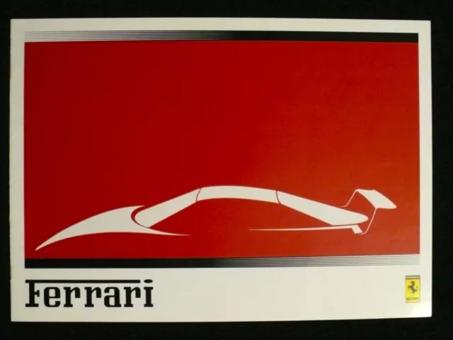 1990 Ferrari F40 Testarossa 348ts tb Mondial Brochure Maranello Concessionaires
