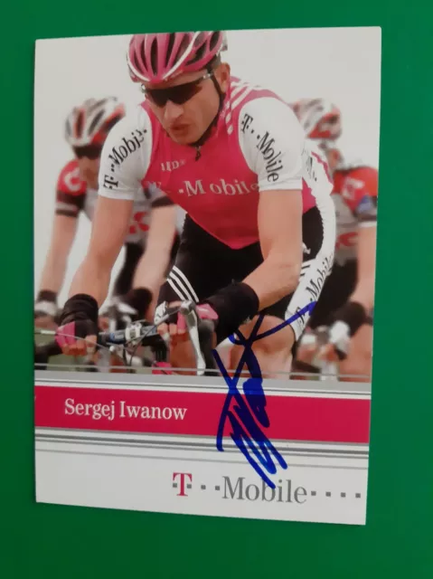 CYCLISME carte cycliste SERGEJ IWANOW  ( IVANOV ) équipe T MOBILE signée