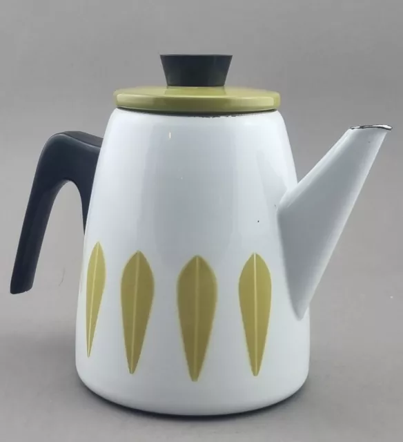 Vintage Cathrineholm Norwegen Lotus Kaffeekanne Emaille Mid Century Norway (81)