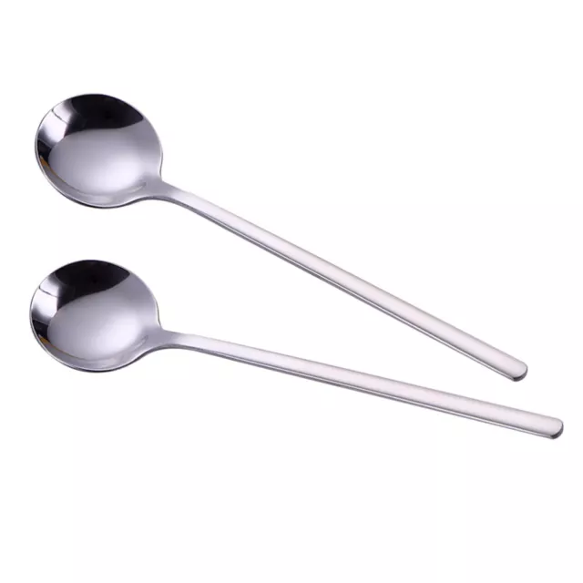 5 Pcs Coffee Spoons for Food Service Stainless Steel Scoop Korean