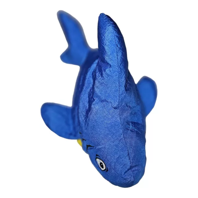 Blue Nylon Full Body Shark Puppet 12" Long Talentoy Factory READ