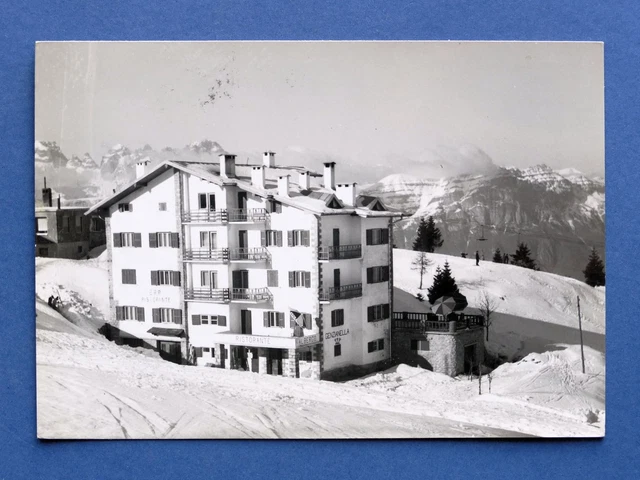 Cartolina Monte Bondone - Vason - Albergo Genzianella - 1960