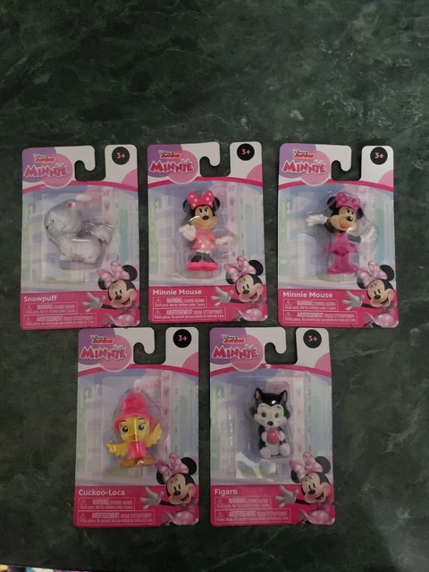 Disney Junior Minnie Mouse Collectible Mini Figure Toy Lot Of 5, 2 Inches