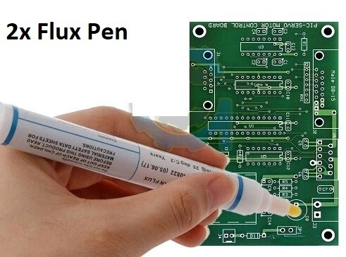 2 Pack 951 Soldering Flux Pen Low Solids No Clean 10ml For PCB & Solar Cells US