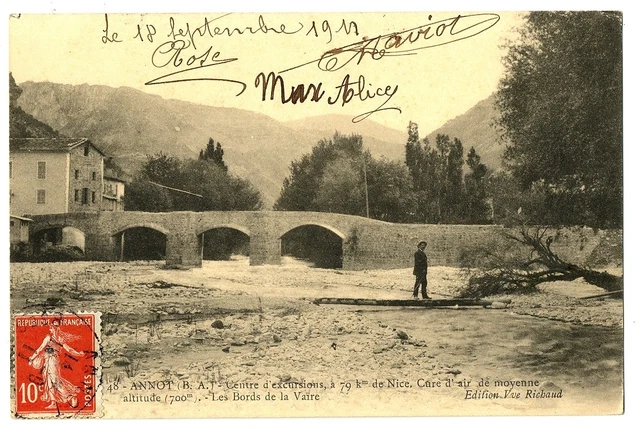 CPA 04 Alpes de Haute-Provence Annot Les Bords de la Vaïre animated