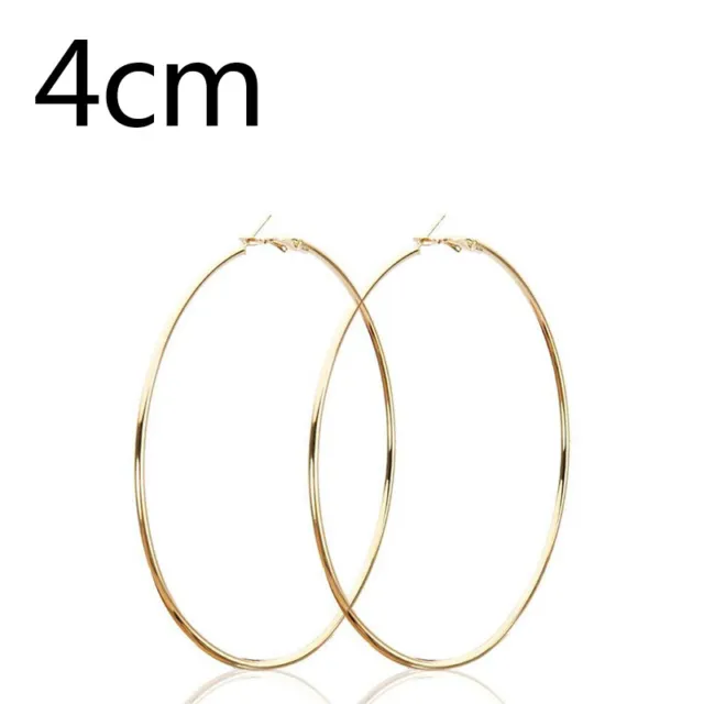 WOMEN Silver Hoop Earring For Women 10CM Big Round Circle Earrings Jewelry Gift